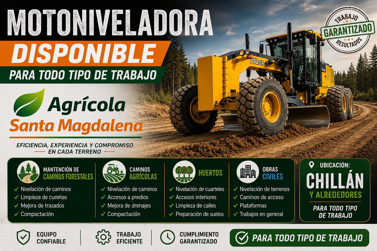 Motoniveladora John Deere